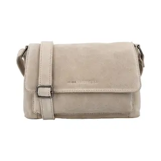 Hide & Stitches Brazos Schoudertas - Suede - Crossbody - Leer - Overslag - Leren Dames Tas - Zand