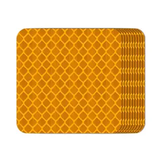 Vierkant Auto Reflecterende Sticker - Reflecterende Sticker - Reflectie Sticker - 10 Stuks - Geel
