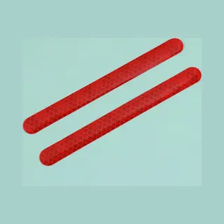 Reflecterende Stickers - 2 Stuks - Reflecterende Tape - Rood