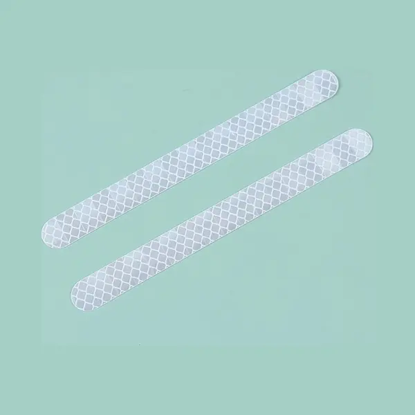 Reflecterende Stickers - 2 Stuks - Reflecterende Tape - Wit thumbnail