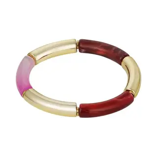 Yehwang Armand Tube -Paars- Rood- Goud
