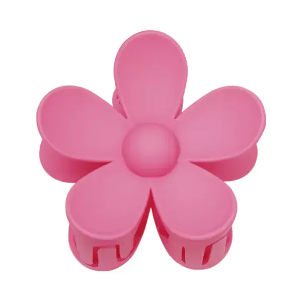 Yehwang Haarklem Bloem Fuchsia - Hairclip - Haarspeld - Groot - Luxe Haarklem - Cadeautje - Flower Power - Dames - Haarklem Bloem thumbnail