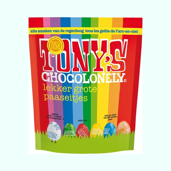 Tony's Chocolonely Paaseitjes Chocolade - Chocolade Mix - Uitdeelzak Pasen - Paaschocolade - Paascadeautjes Voor Kinderen - Paas Cadeau - 24 X 230 thumbnail
