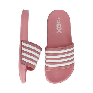 Xq Slippers Kinderen - Unisex - Teens - Roze/Wit - Maat 35/36 - Slippers Jongens - Slippers Meisjes - Badslippers Kinderen