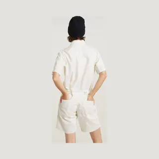G-Star Raw Women's Jumpsuit Painter Short Overall Ss Wmn, Grau (lt Chalk Gd D24394-D551-G377), M