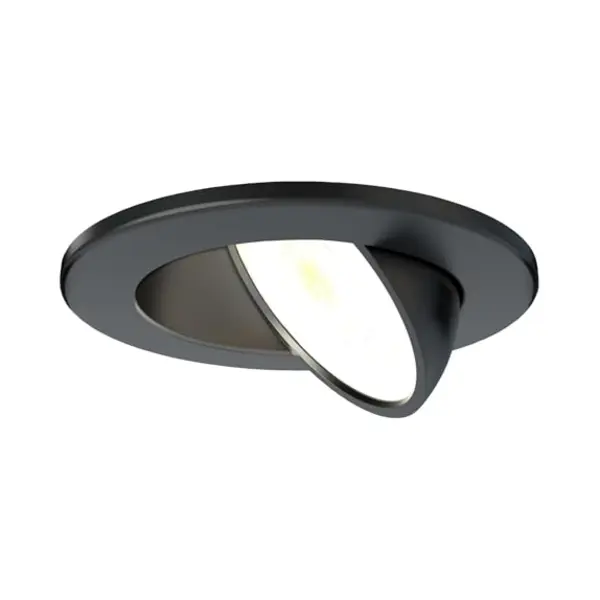 Ledvion - Led Inbouwspot - Zwart - Dimbaar - 5W - IP65 - Cct - Cob - Ø75mm thumbnail