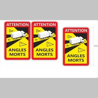 Jerma allerhandestickers Jerma - Dodehoek - Stickers - Frankrijk – Angles Morts - Set 3 St - 25 X 17 Cm - Weerbestendig Vinyl
