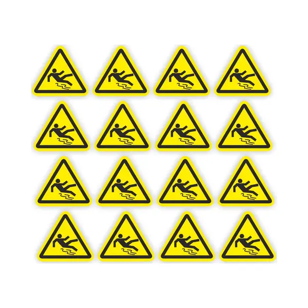 Jerma allerhandestickers Jerma - Uitglijden Gevaar - Iso Norm - Waarschuwing Stickers - 5cm Breed thumbnail