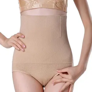 ***Slim Skinny Shapewear Bodystocking - High Waist - Beige - M/L - Corrigerend Ondergoed Dames - Beige - Van Heble® ***
