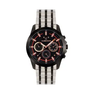 Claudia Koch ClaudiaKoch Ck 4313 Two-Tone Black Analog Chrono Stainless Steel