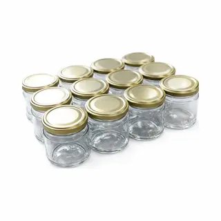 Natuurlijker Leven® - Glazen Potjes 210ml 12 Stuks - Jampotjes - Weckpotjes - Inmaakpotjes