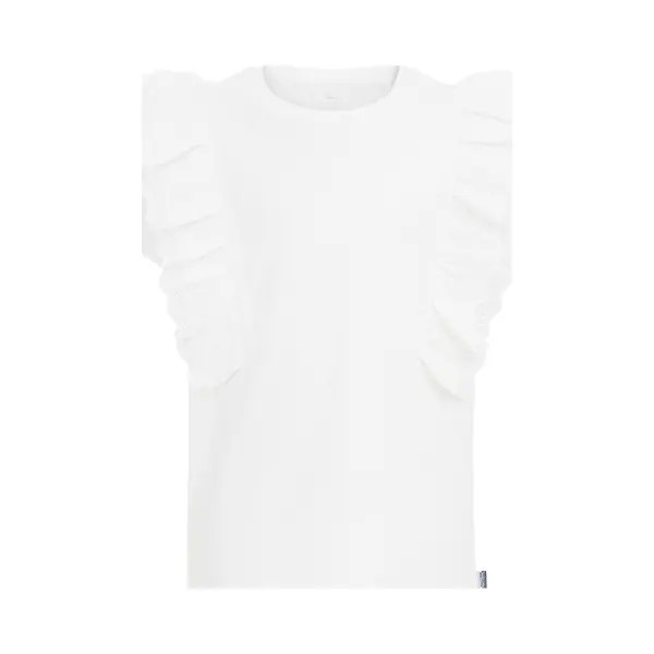 We Fashion Meisjes T-shirt Met Ruches thumbnail