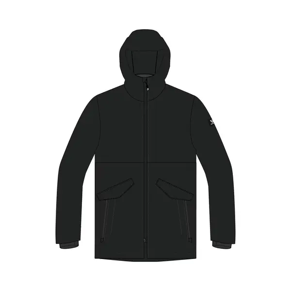 Brunotti Nelson Heren Parka Regen Jas - Zwart - Xxl thumbnail