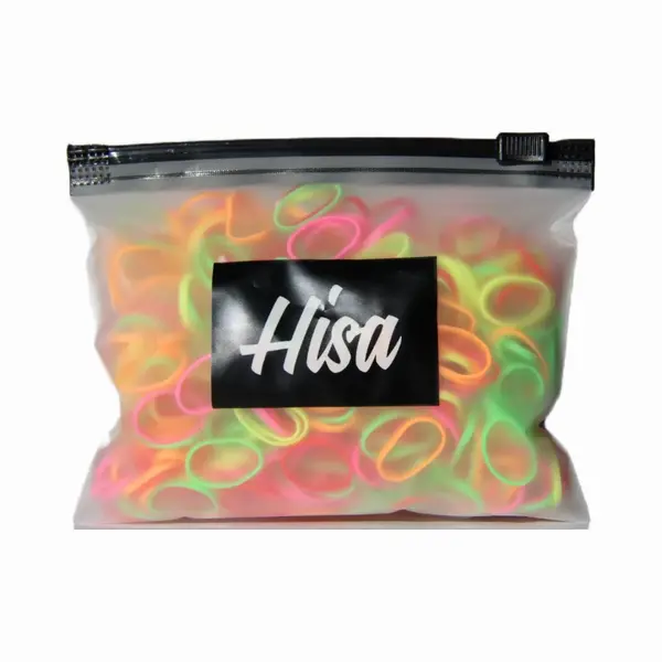 Hisa - Neon Gekleurde Mini Haarelastiekjes - Elastiek - Elastisch - Elastiekje - Haar - Accessoires - Neon - Ca 250 Stuks - Diameter 16 Mm - 1, 6 Cm thumbnail