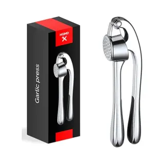 Hgmd® Hgmd Knoflookpers Rvs - Knoflookpers/Gemberpers - Garlic Press - Vaatwasser Bestendig