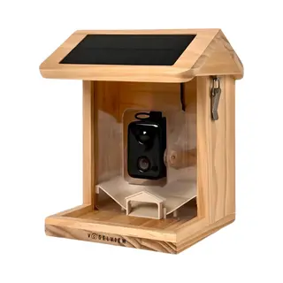 Vogelview -Vogelvoederhuisje - Vogelhuisje Met Camera - Hout - Ai Vogelherkenning - 1080 Hd - Audio - Met Zonnepaneel