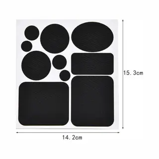 Kleding Reparatie Patches - Zwart - 1 Vel Van 10 Stuks - Gaten In Kleren Maken - Gat In Kleding Repareren - Kledingreparatie