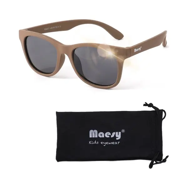 Maesy Kinder Sonnenbrille Für 6-12 Jahre - UV400 Polarisierter Schutz - Flexibler Und Biegsamer Rahmen - Sichere Und Bequeme Sonnenbrille Kinder - thumbnail