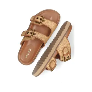 Mexx Reilly Penny Slippers - Dames - Bruin - Maat 38