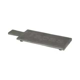 Kinvara Voedsel/hapjes/tapas Serveerplank Van Leisteen 23 X 9 Cm Met Handvat