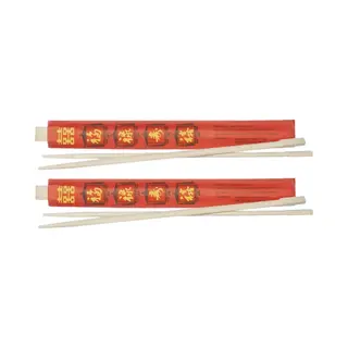 Eetstokjes Gemaakt Van Bamboe In Rood Papieren Zakje 4x Stuks - Herbruikbare Eetstokjes Voor Sushi - Milieuvriendelijk