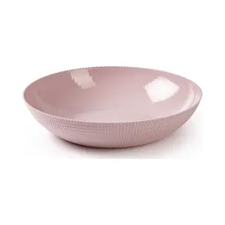 PlasticForte Fruitschaal - Kunststof - Roze - D30 X H6.5 Cm - Serveerschaal - Saladeschaal