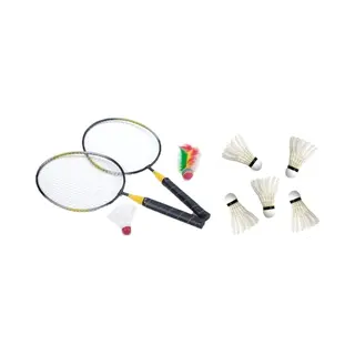 Badminton Set Voor Kinderen Met 6x Shuttles En Stuiterbal - Klein Formaat
