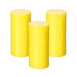 Atmosphera Kaars - 3x Stuks - Citronella - Stomkaars - 64 Branduur - Citrusgeur
