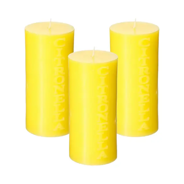 Atmosphera Kaars - 3x Stuks - Citronella - Stomkaars - 64 Branduur - Citrusgeur thumbnail