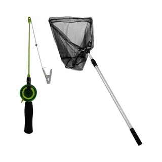 Summerplay Krabhengel / Vishengel Voor Krabbetjes 38 Cm Met Opvouwbaar Schepnet 170 Cm