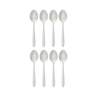 Secret De Gourmet Soeplepels/eetlepels Nevis - 8x Stuks - Rvs - 19 Cm - Tafel Bestek