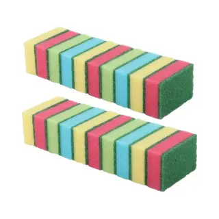 Sorbo Schuursponsjes - Huishoudsponsjes - 9 Cm - 50x Stuks - Gekleurd