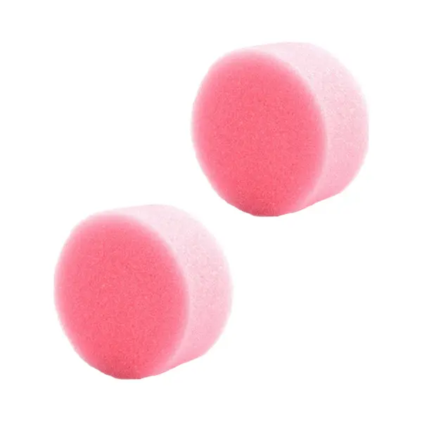 Funny Fashion FunnyFashion Grimas Schmink Sponsjes - 2x Stuks - Roze - Rond - D6 X H3 Cm thumbnail