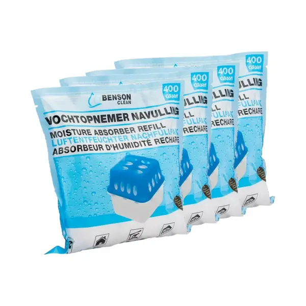 Benson Vochtopnemer / Vochtvanger Navulling - 4 Stuks - 400 Gram Per Stuk thumbnail