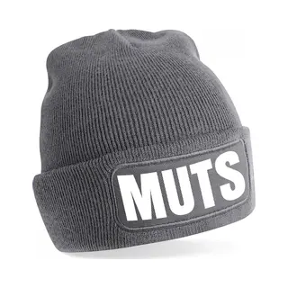 Bellatio Decorations Muts/beanie Met Grappige Tekst - One Size - Grijs