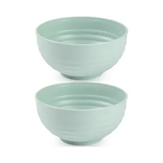 Plasticforte Kommetjes/schaaltjes - 4x - Dessert/ontbijt - Kunststof - D13 Cm - Mintgroen