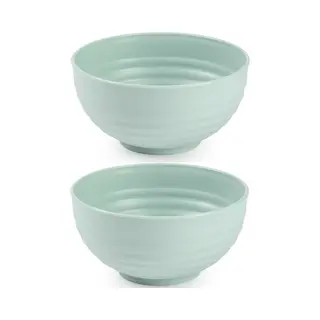 Plasticforte Kommetjes/schaaltjes - 8x - Dessert/ontbijt - Kunststof - D13 Cm - Mintgroen