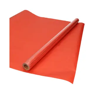 Shoppartners Rollen Kraft Inpakpapier - Rood - 200 X 70 Cm - Kadopapier / Cadeaupapier / Boeken Kaften