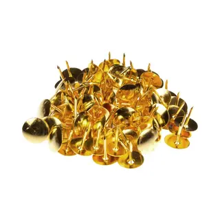 Kangaro Punaises Plat - Set 200x - Goud - Voor Prikbord