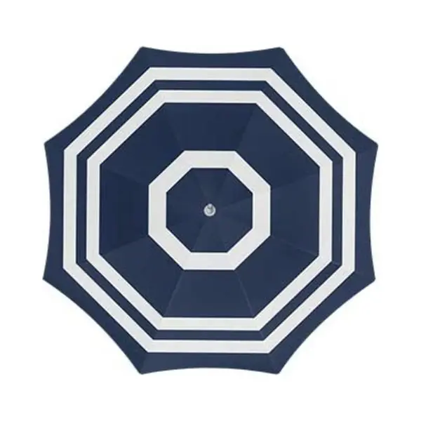 Gebro Parasol - Blauw/wit - D200 Cm - Uv-bescherming - Incl. Draagtas thumbnail