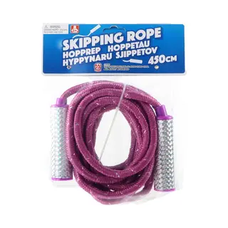 Jonotoys Springtouw Speelgoed Met Glitters - Paars - 450 Cm - Buitenspeelgoed