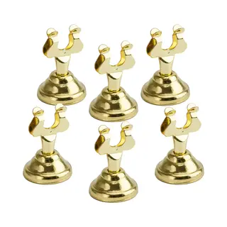 PartyDeco Naamkaart/plaatskaart Houders Luxe - Bruiloft - 20x - Goud - 4 Cm