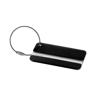 Kofferlabel Discovery - Zwart- 8 X 4 Cm - Reiskoffer/handbagage Label