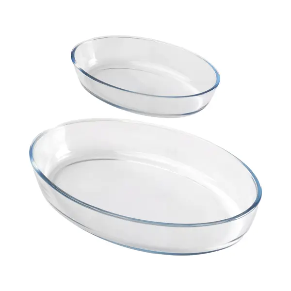 Chef Traiteur Ovenschaal Set 2-delig - Ovaal - Glas - 0, 7 En 4L - Keuken thumbnail