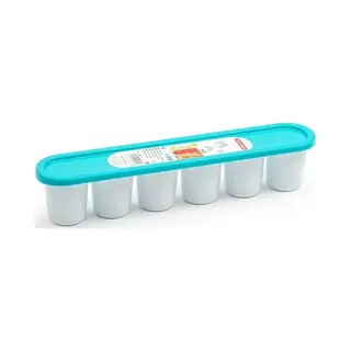 Plasticforte Forte Plastics Grote Ijsblokjes/ijsklontjes Vormen - Met Deksel - Kobalt Blauw - 30 X 6 Cm - Xxl