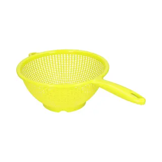 Plasticforte Keuken Vergiet/zeef Met Handvat - Kunststof - Dia 24 Cm X Hoogte 11 Cm - Groen