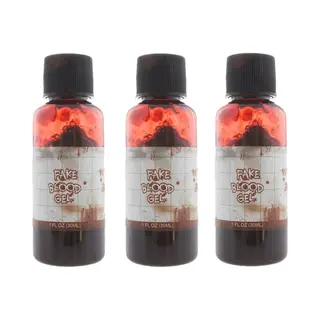 Funny Fashion Halloween Nep Bloed Tube - 3x - Extra Stroperig - 30 Ml - Wonden Maken
