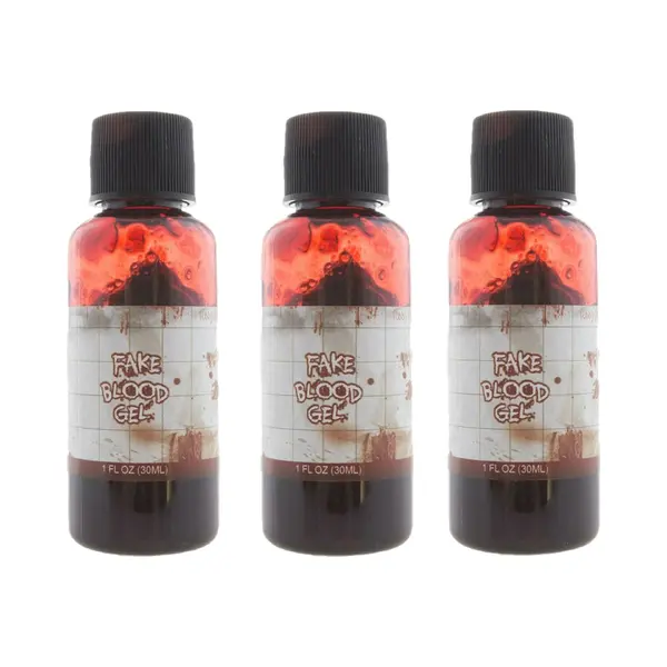 Funny Fashion Halloween Nep Bloed Tube - 3x - Extra Stroperig - 30 Ml - Wonden Maken thumbnail