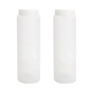 Plasticforte Doseerfles/sausfles - 2x - Kunststof - Transparant - Met Schenktuit - 500 Ml - 23 Cm