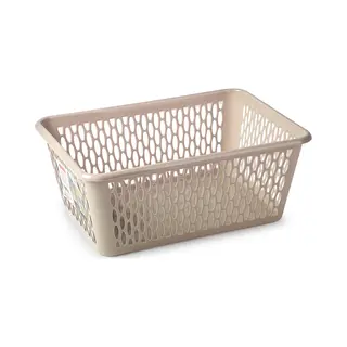 Plasticforte Opbergmand/kastmandje - 6, 5 Liter - Beige - Kunststof - 20 X 30 X 11 Cm